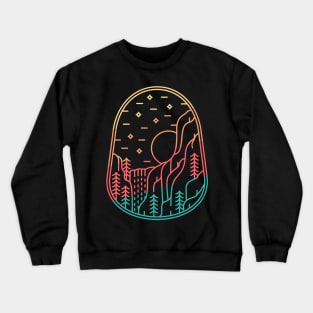 Middle Forest Waterfall Crewneck Sweatshirt